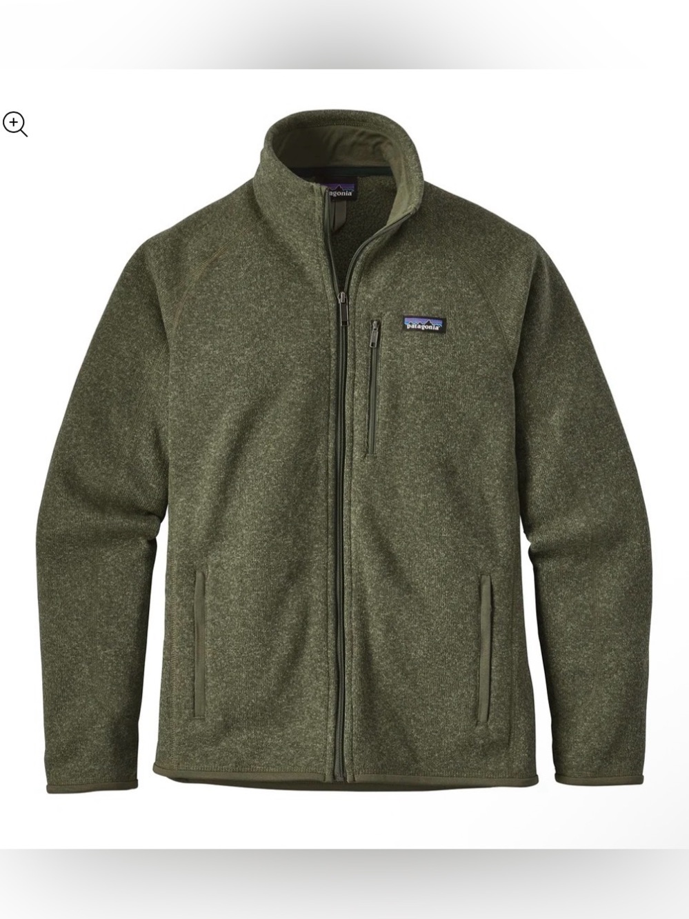 Patagonia Better Sweater Full Zip Fleece Jacket Men L Olive Green Outdoor Nature